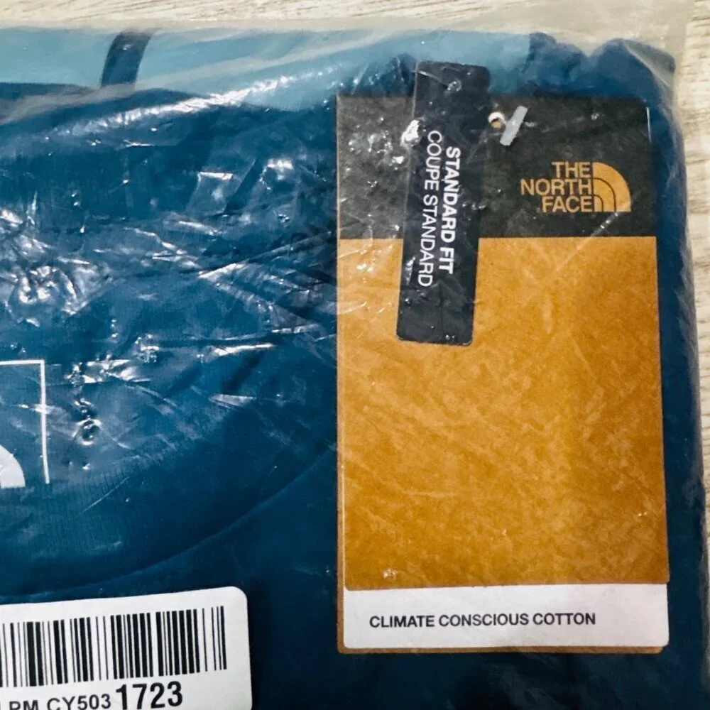 The North Face Mens Short-Sleeve Graphic Tee Turquoise Blue 2XL NWT MSRP $30